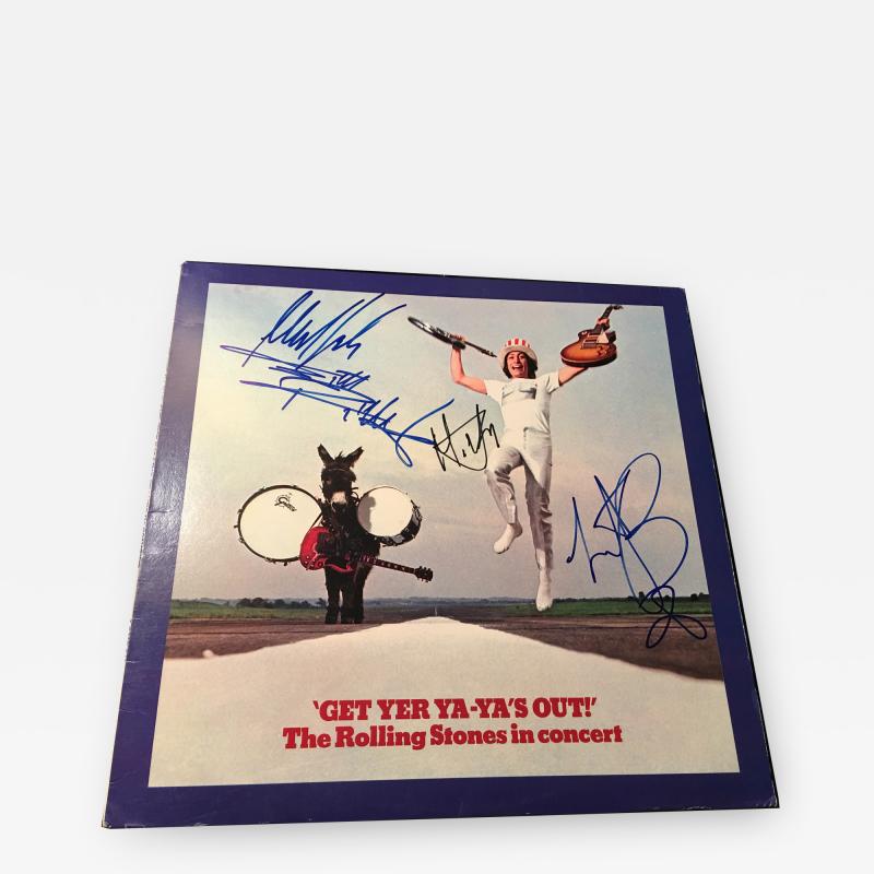 GET YER YA YAS OUT ROLLING STONES AUTOGRAPHED ROLLING STONES ALBUM