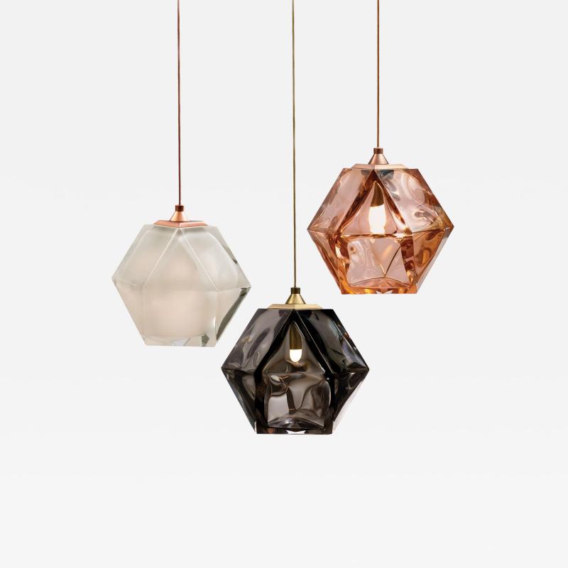 Gabriel Scott Welles Double Blown Glass Pendant