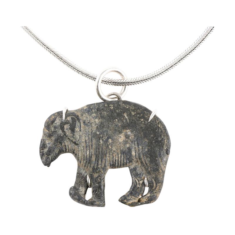 Gabriela Sismann UNIQUE PENDANT WITH A LEAD ELEPHANT FROM ROMAN ERA