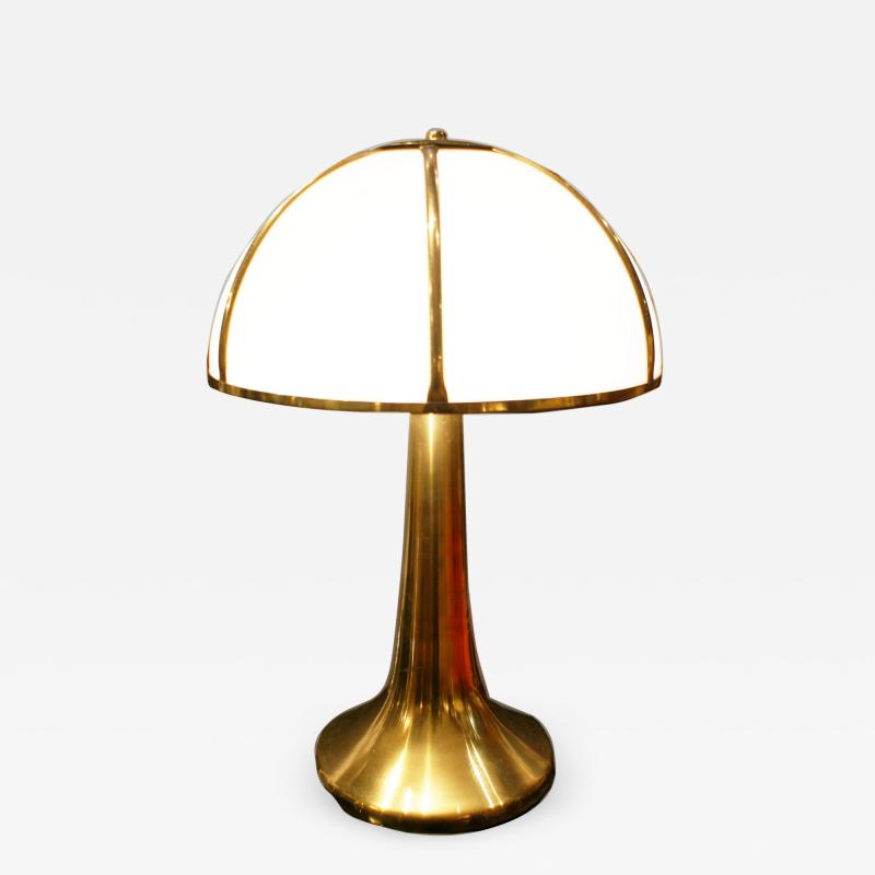 Gabriella Crespi Gabriella Crespi Fungo Brushed Brass and Perspex Table Lamp 1970