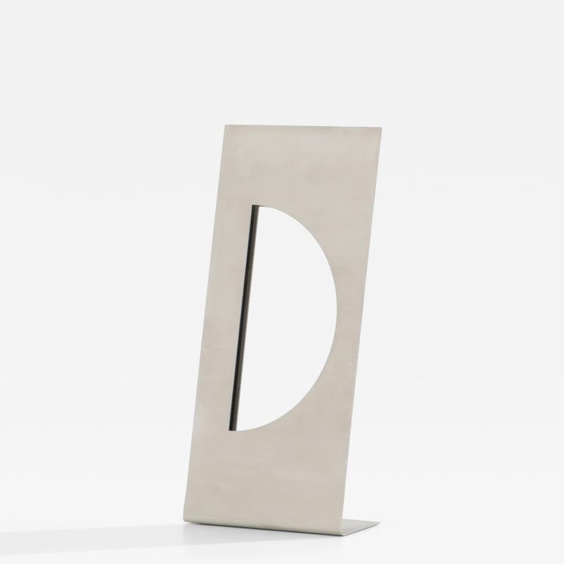 Gabriella Crespi Gabriella Crespi for Christian Dior brushed steel vanity mirror 1970