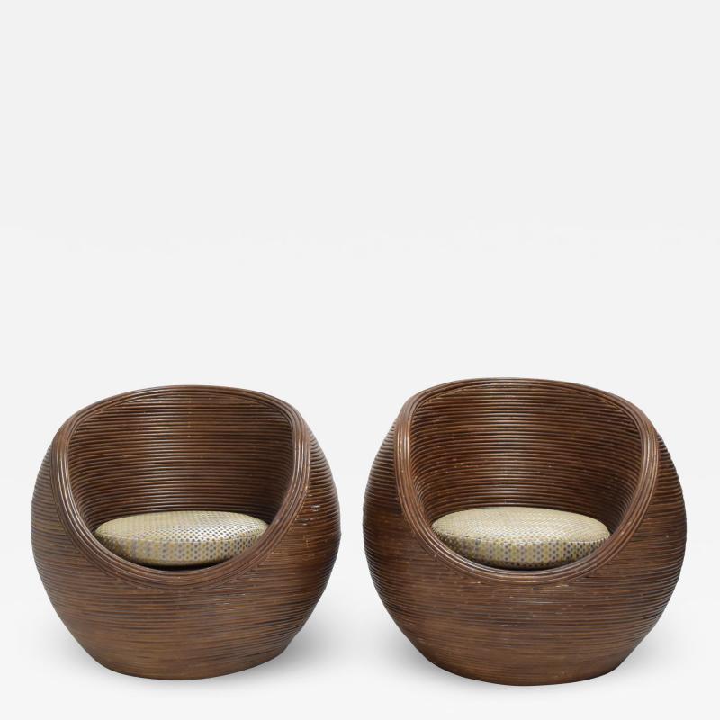 Gabriella Crespi Pencil Reed Tube Chairs