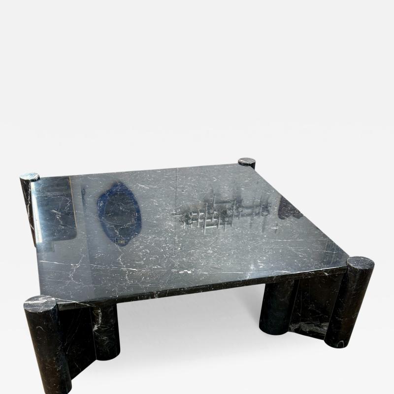 Gae Aulenti Gae Aulenti for Knoll Jumbo Black Marble Coffee Table Italy 1960s