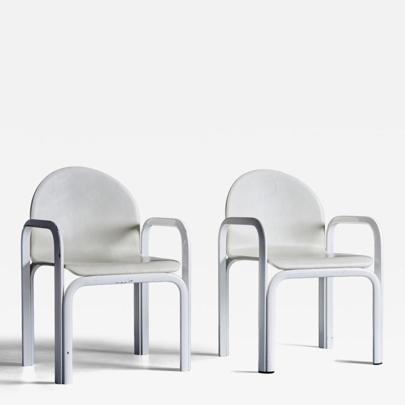 Gae Aulenti Pair of Orsay Arm Chairs by Gae Aulenti for Knoll