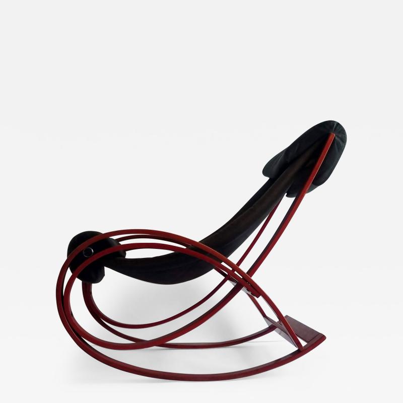 Gae Aulenti Sgarsul Rocking Chair by Gae Aulenti for Poltronova