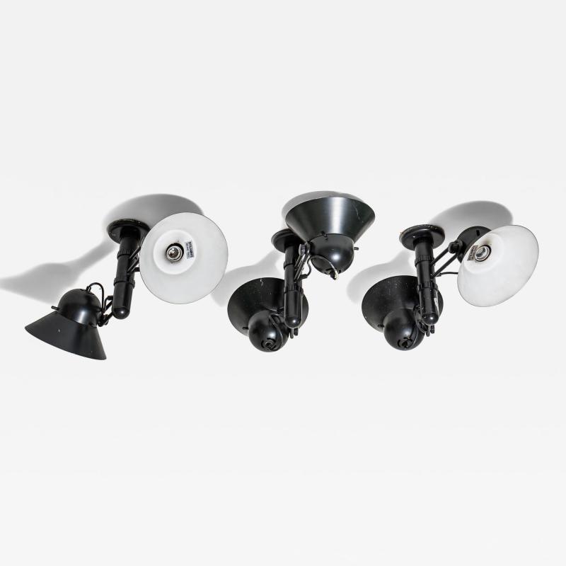 Gae Aulenti Three Wall Lamps Model 6755 by Gae Aulenti for Stilnovo Designed in 1978