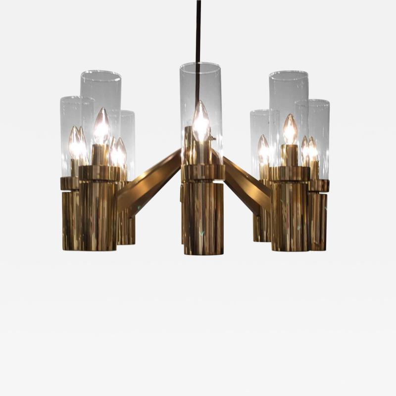 Gaetano Sciolari Gaetano Sciolari Chandelier Glass Eight Arm