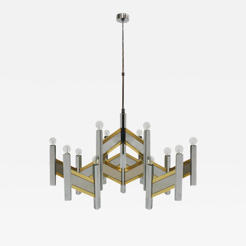 Gaetano Sciolari Gaetano Sciolari Mid Century Modern Italian Concorde Chandelier