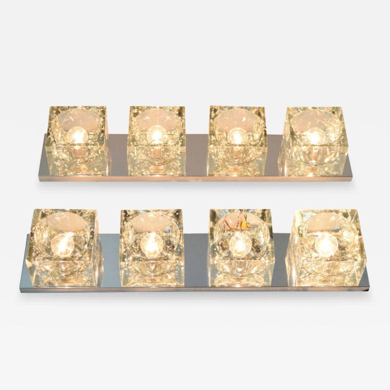Gaetano Sciolari Pair of Midcentury Wall Lights with Cubist Design by Sciolari for Lightolier