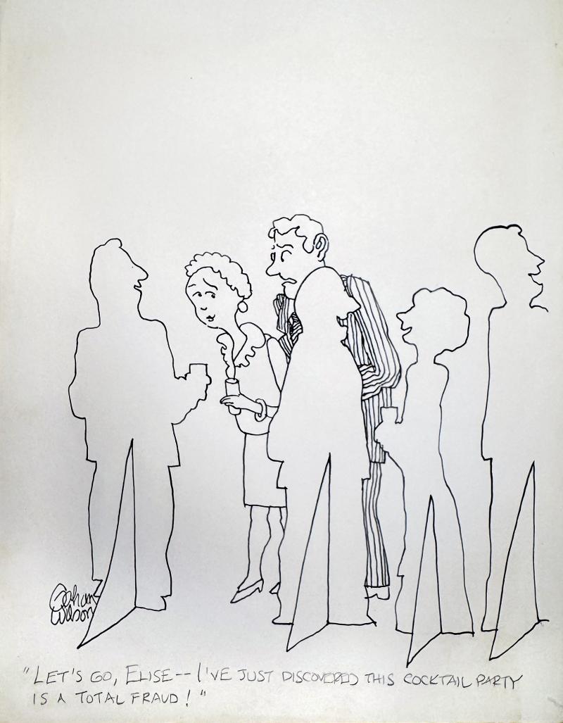 Gahan Wilson Cocktail Party Surprise Conceptual Artist