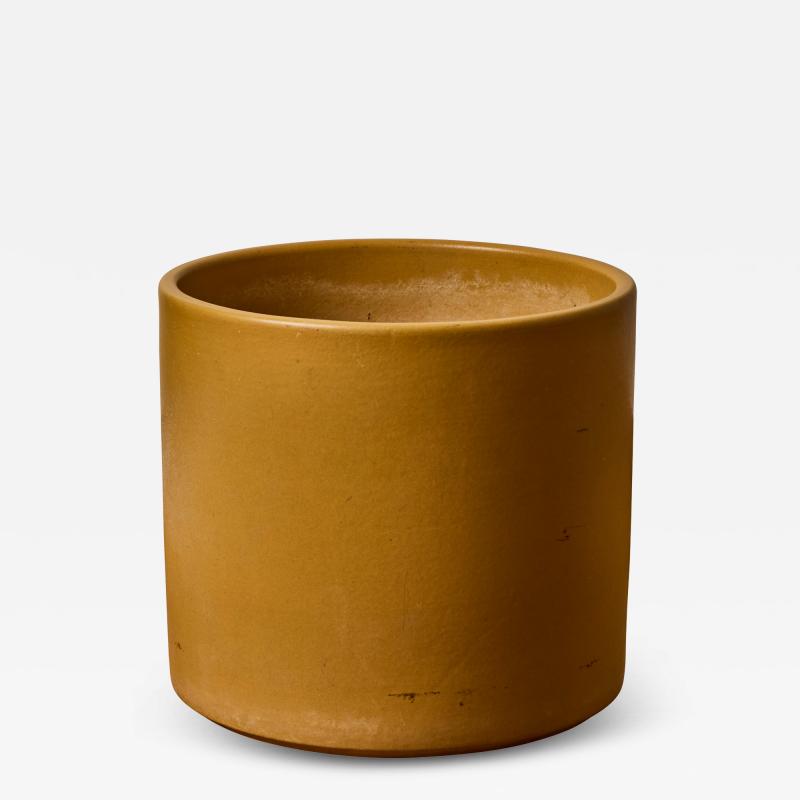 Gainey Ceramics 1970s Gainey Mustard Ceramic Planter