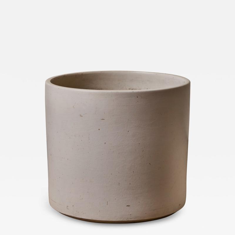 Gainey Ceramics Large 1960s Gainey Matte White Glazed Ceramic Planter