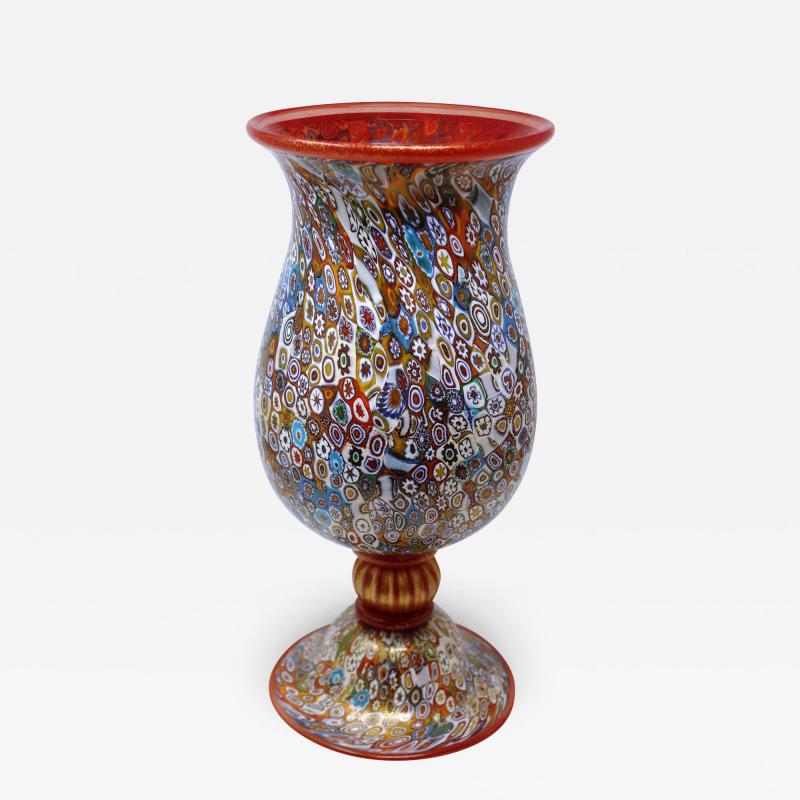 Gambaro Poggi Murrine Murano Vase by Gambaro