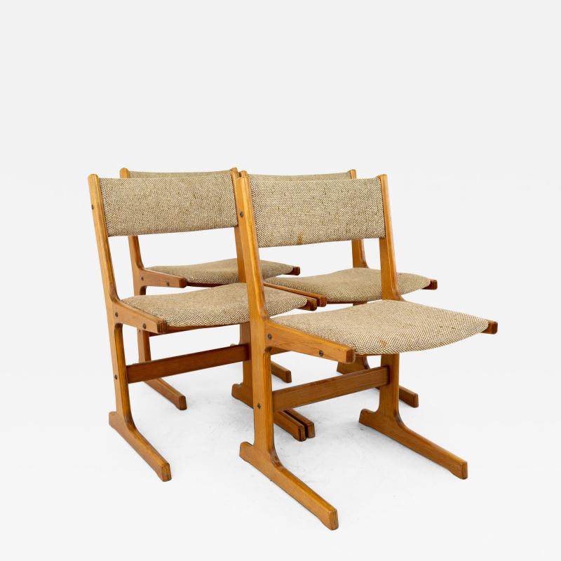 Gangso Mobler Style Mid Century Teak Dining Chairs Set of 4