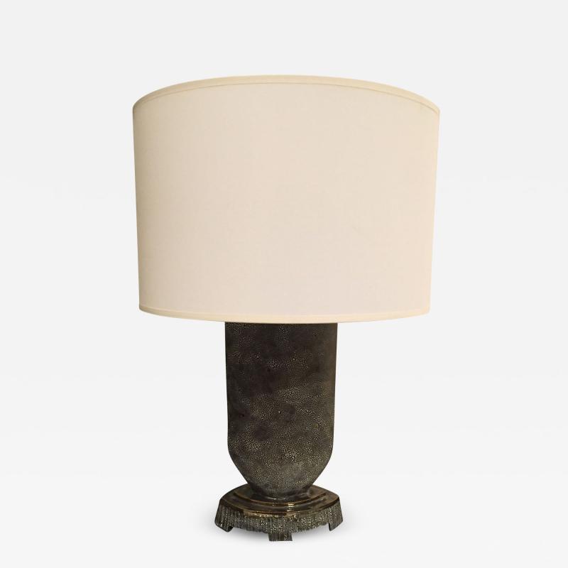 Gary DiPasquale American Post War Design Glazed Ceramic Black Blue Lamp