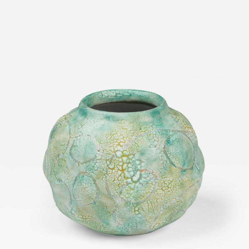 Gary DiPasquale Gary DiPasquale Contemporary Textural Amorphic Form Monochromatic Lobed Round Ce