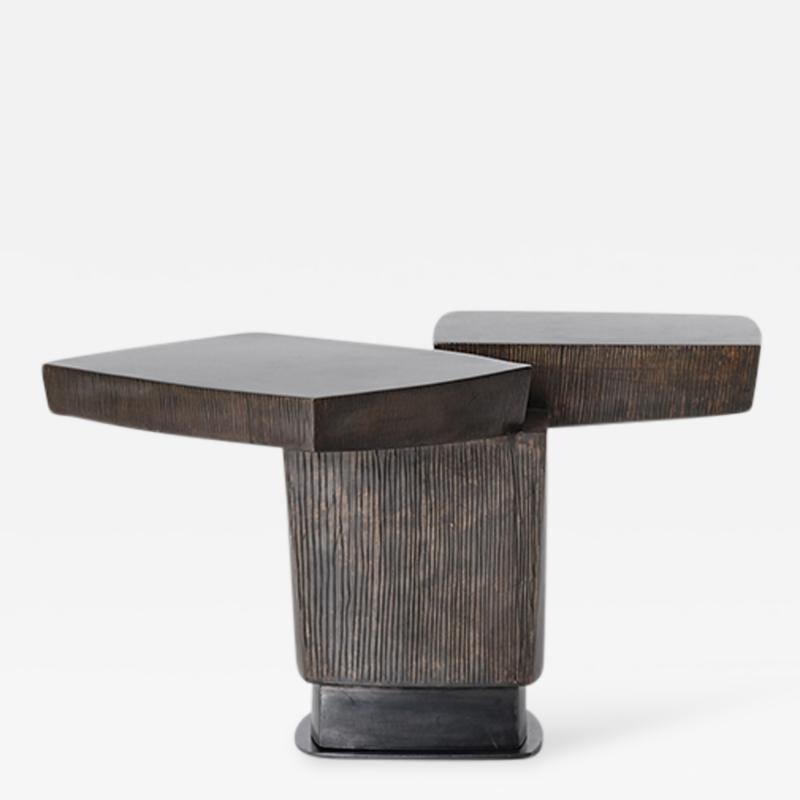 Gary Magakis Gary Magakis Ledges 2 Patined Steel Side Table USA 2016