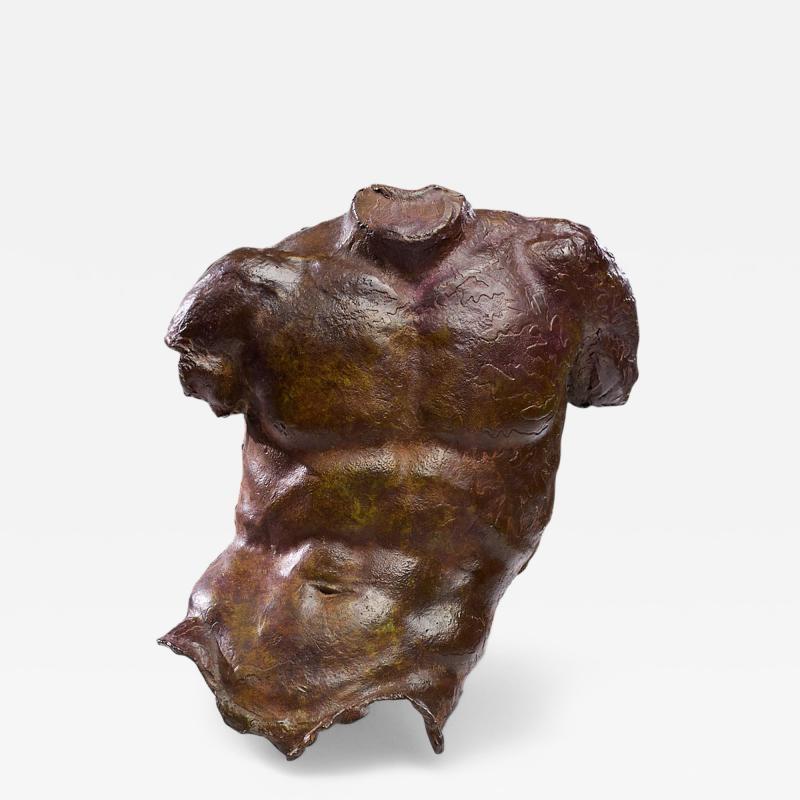 Gary Weisman Mid Century Wall Hung Bronze Torso