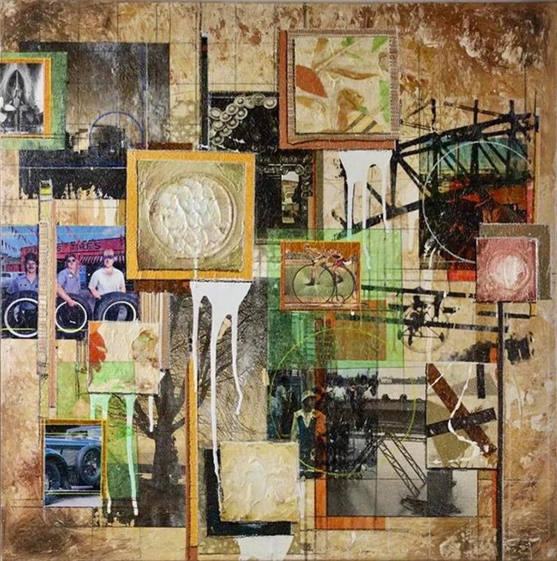Gavin Sewell Modern Art Mixed Media Painting