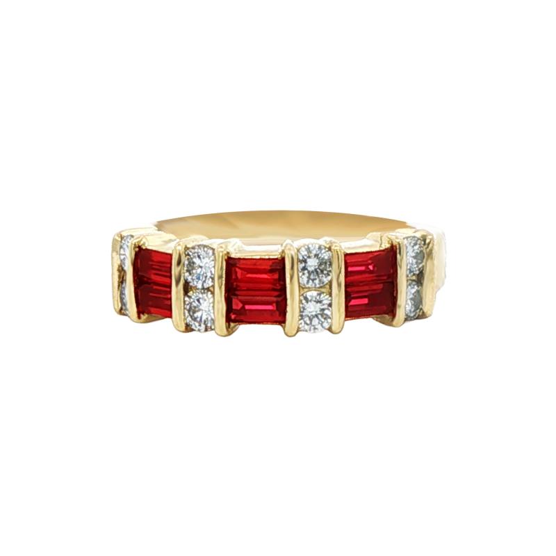 Gemlok Ruby and Diamond Band