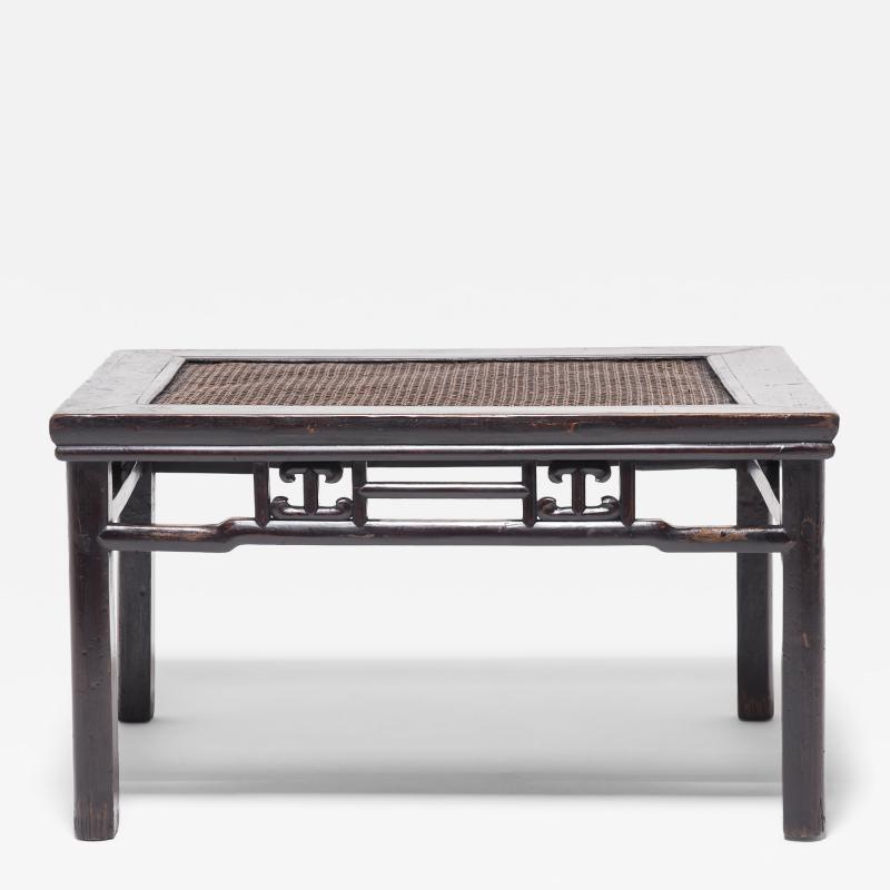 Generous Stool With Woven Top