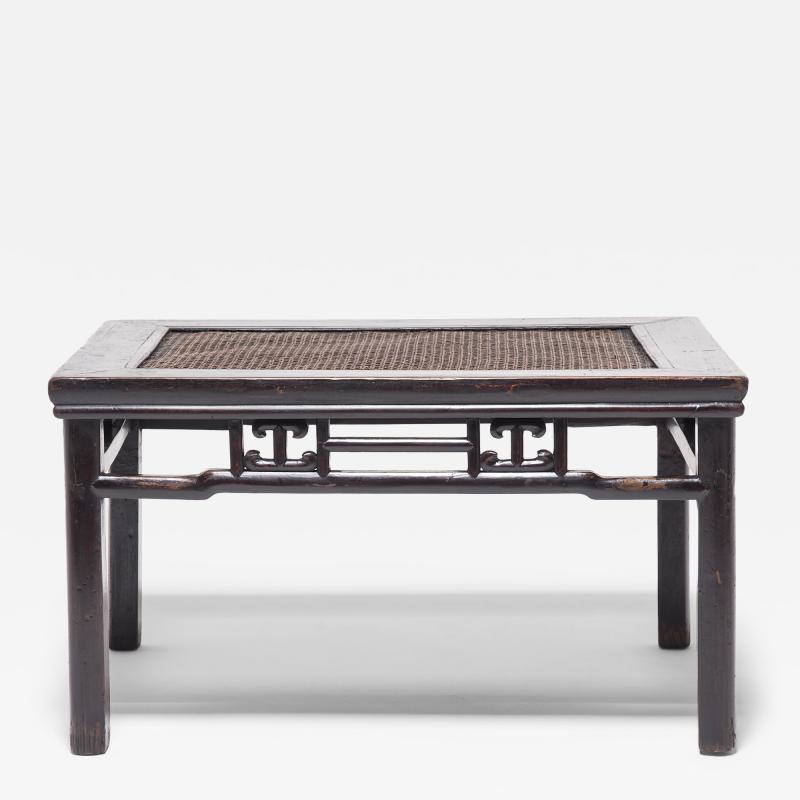 Generous Stool With Woven Top
