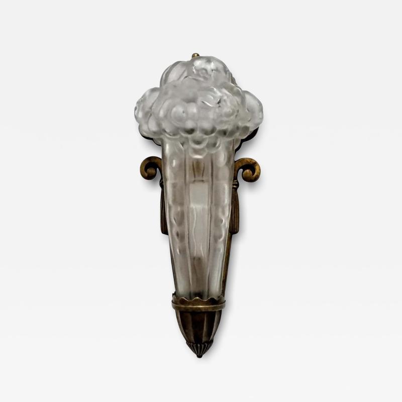 Genet et Michon French Art Deco Genet et Michon Wall Sconce