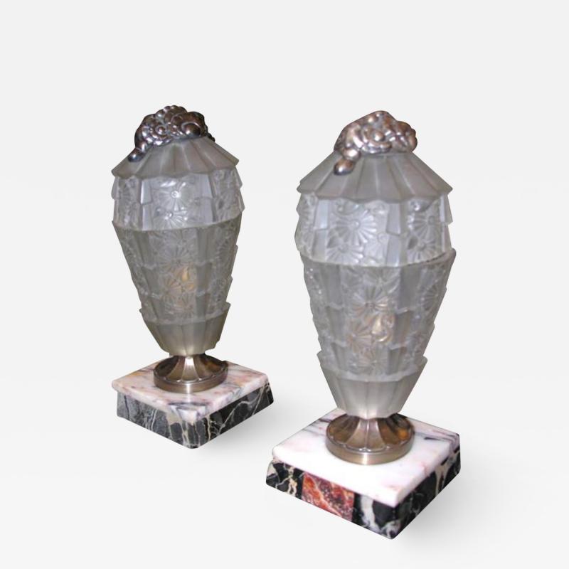 Genet et Michon French Art Deco Night Lights