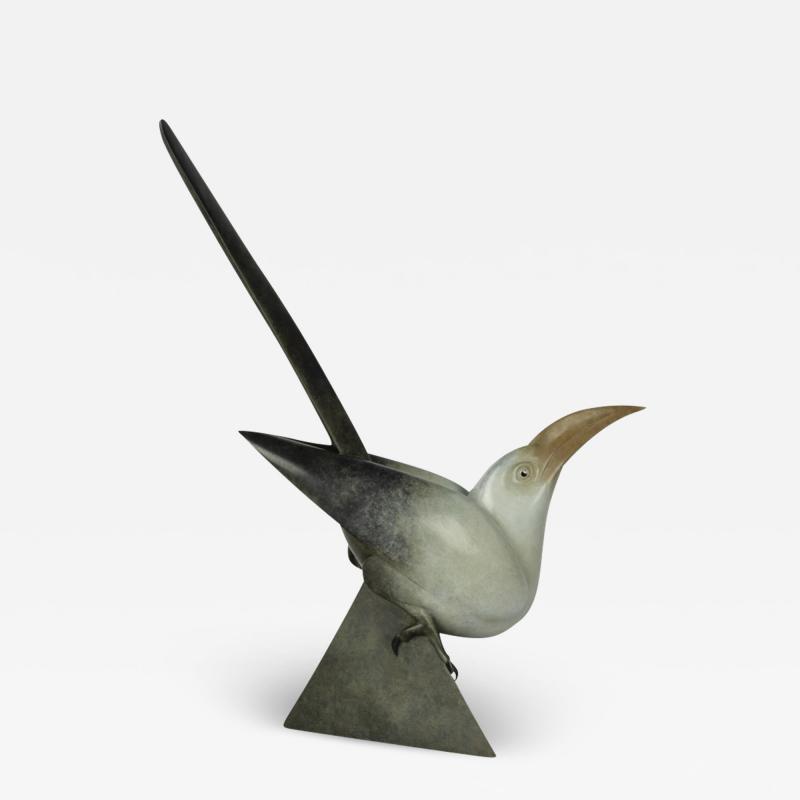 Geoffrey Dashwood A striking bronze model of a Red billed Hornbill by Geoffrey Dashwood