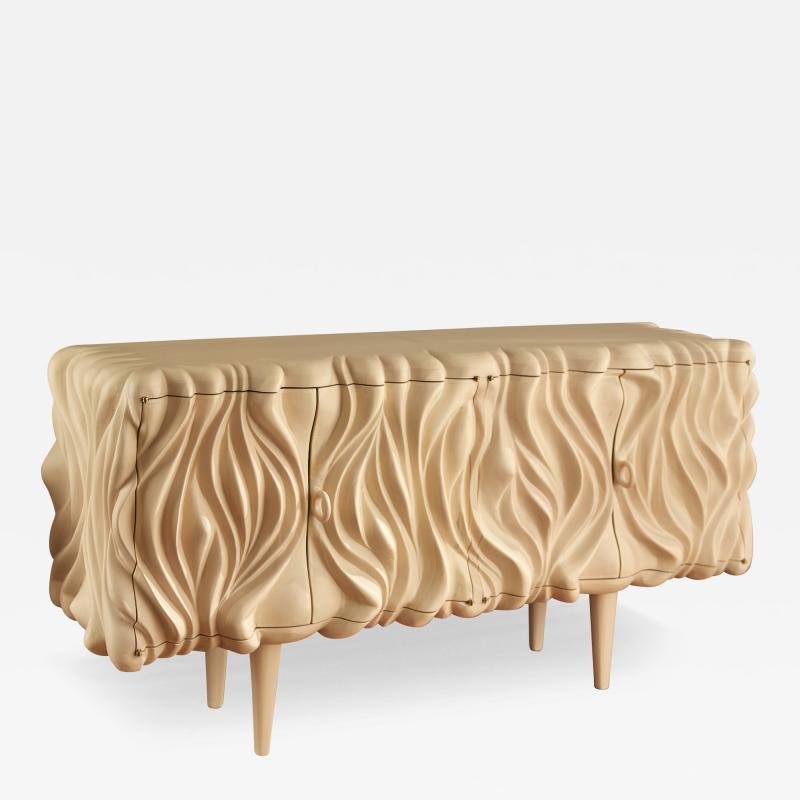 Geoffroy Nicolet Monceau sideboard in wood by G NICOLET