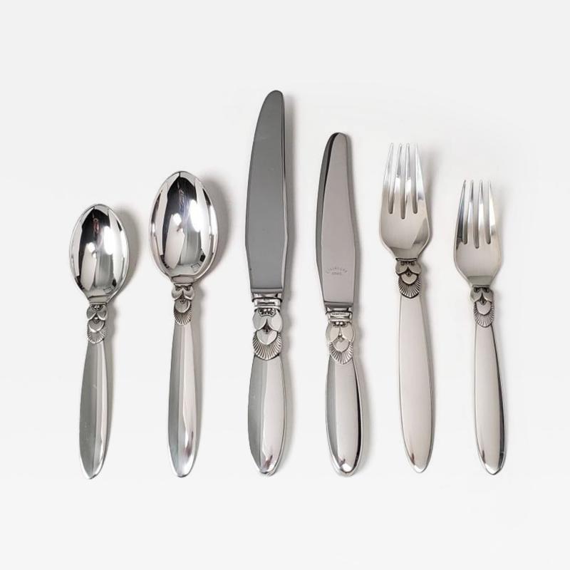 Georg Jensen Cactus 6 Piece place Setting Service for 24