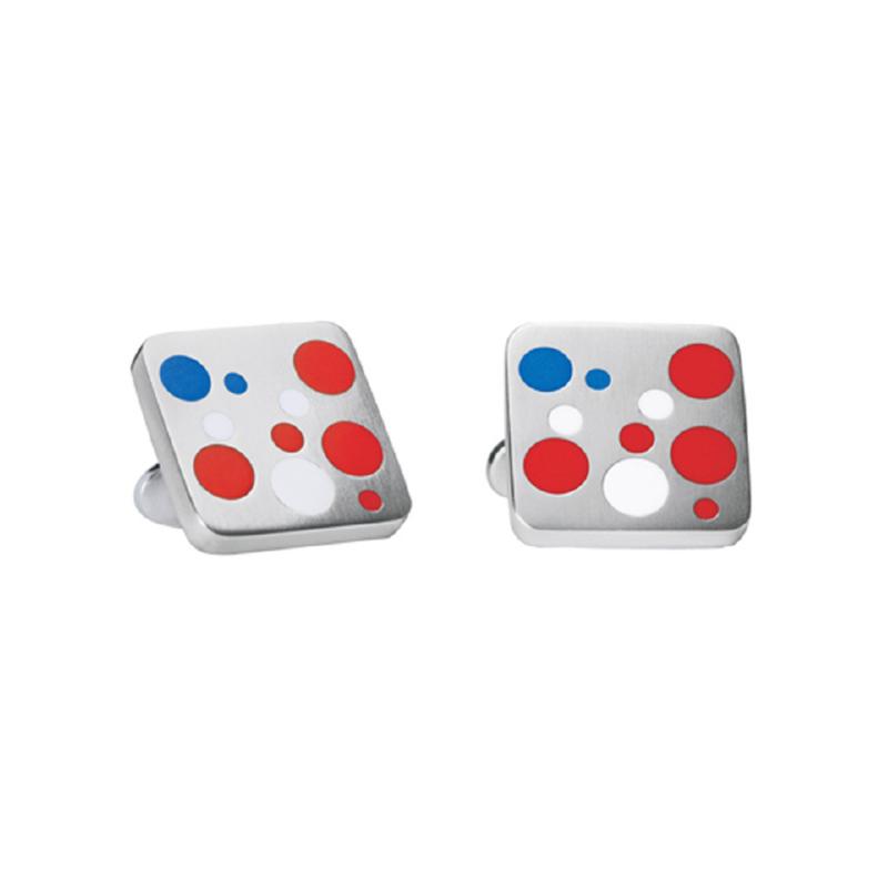 Georg Jensen Cufflinks No 93 Red White and Blue