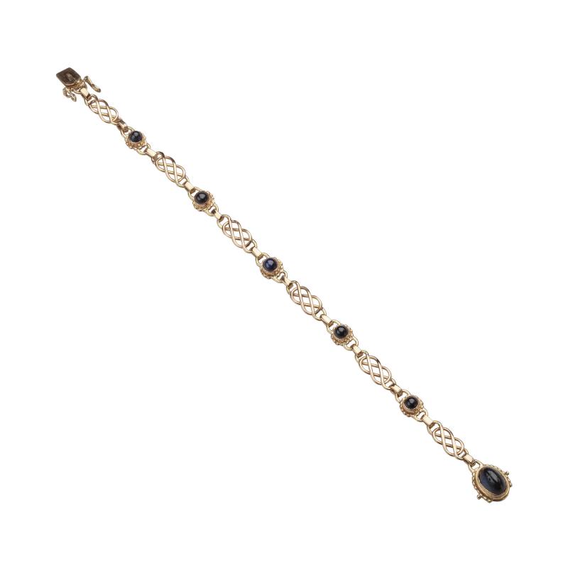 Georg Jensen Georg Jensen Cabachon Sapphires 18kt Gold Bracelet 252