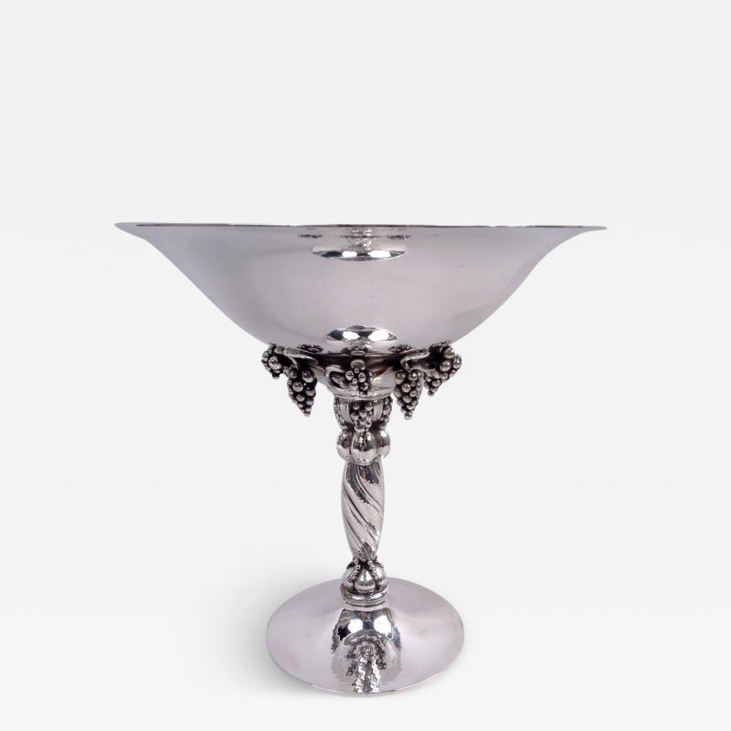 Georg Jensen Georg Jensen Danish Modern Sterling Silver Grape Compote