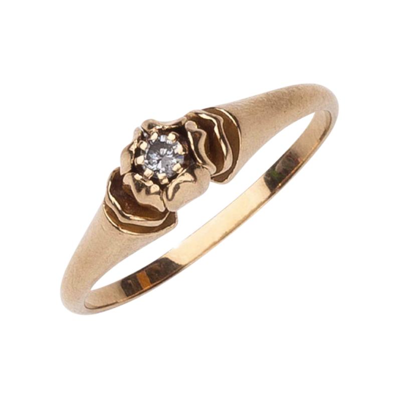Georg Jensen Georg Jensen Gold Ring No 325 with Diamond