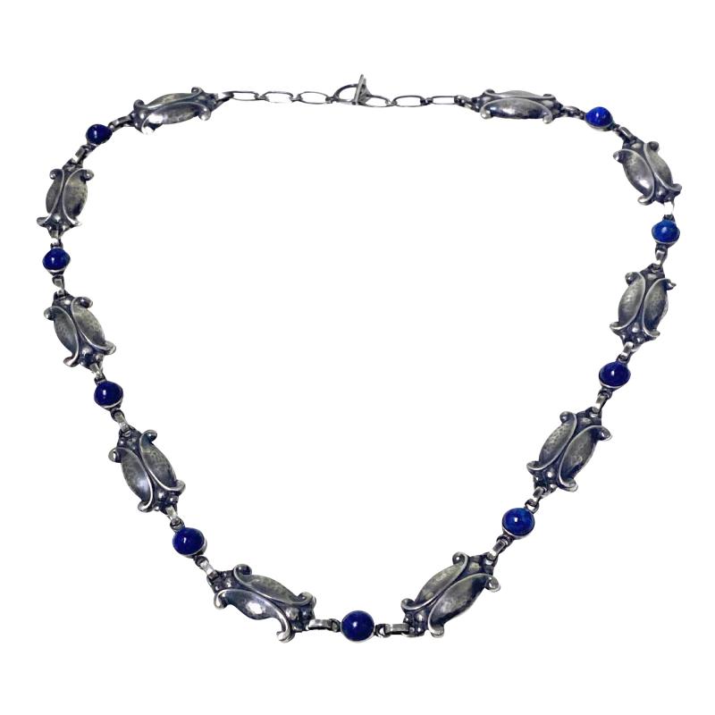 Georg Jensen Georg Jensen Lapis Sterling Necklace No 15 