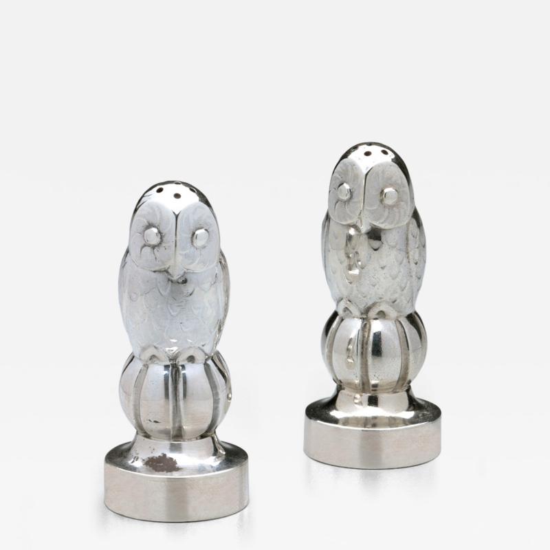 Georg Jensen Georg Jensen Owl Salt Pepper Shakers No 36