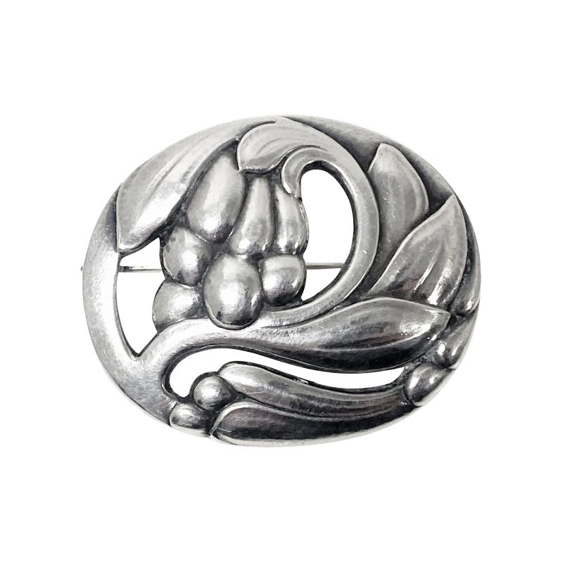 Georg Jensen Georg Jensen Sterling Silver Blossom Pin C 1940 No 65