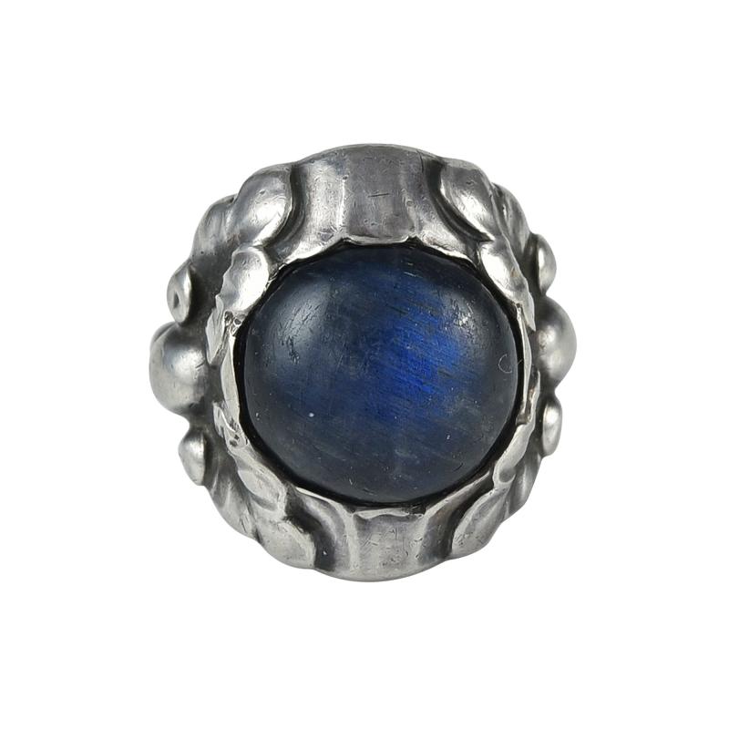 Georg Jensen Georg Jensen Sterling Silver Ring No 11A with Labradorite
