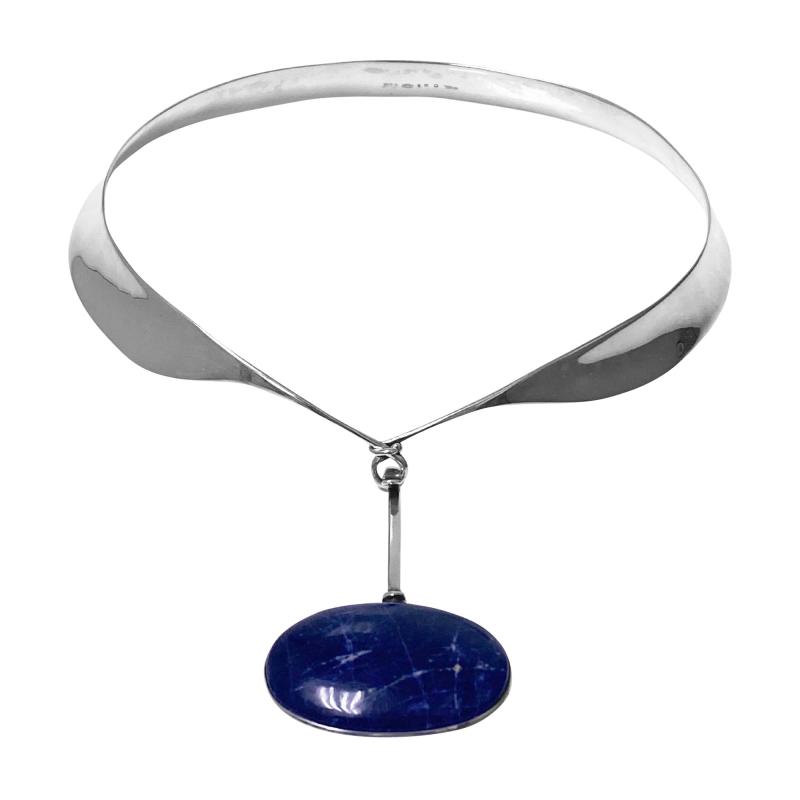 Georg Jensen Georg Jensen Torun Sodalite Necklace Denmark C 1975