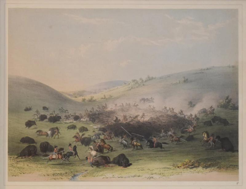 George Catlin GEORGE CATLIN 1796 1872 BUFFALO HUNT SURROUND