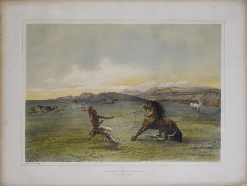 George Catlin GEORGE CATLIN 1796 1872 CATCHING THE WILD HORSE