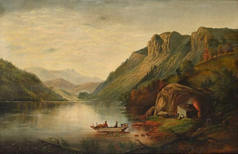 George Frederick Buchanan Scottish Landscape Painting1856 Signed Buchanan