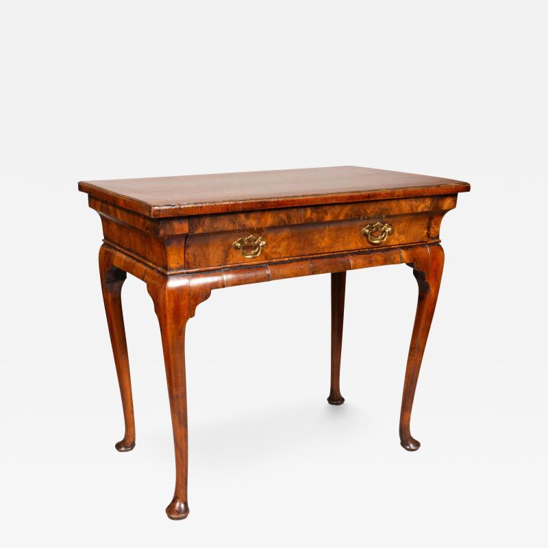 George I Burl Walnut Lowboy