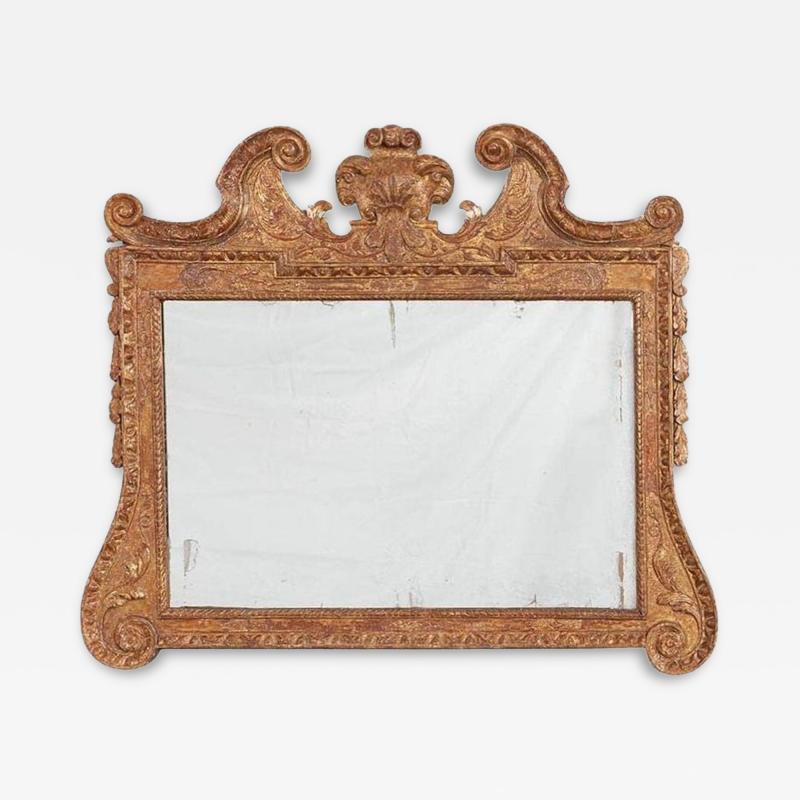 George I Giltwood Overmantel Mirror