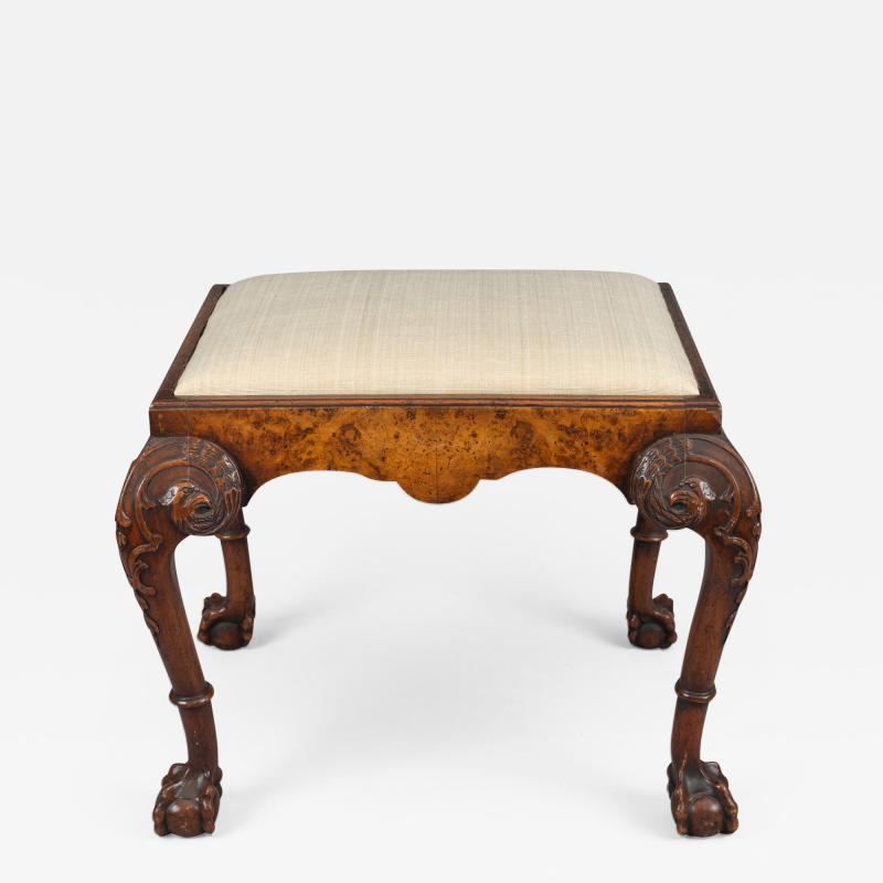 George I Style Walnut Stool