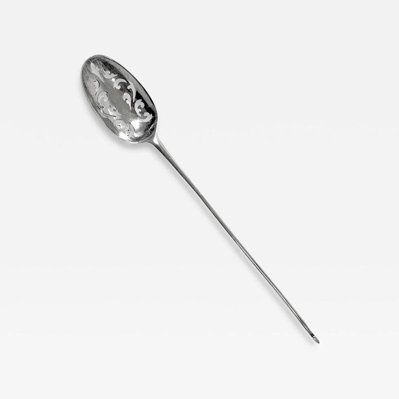 George I silver rat tail Mote Spoon C 1725