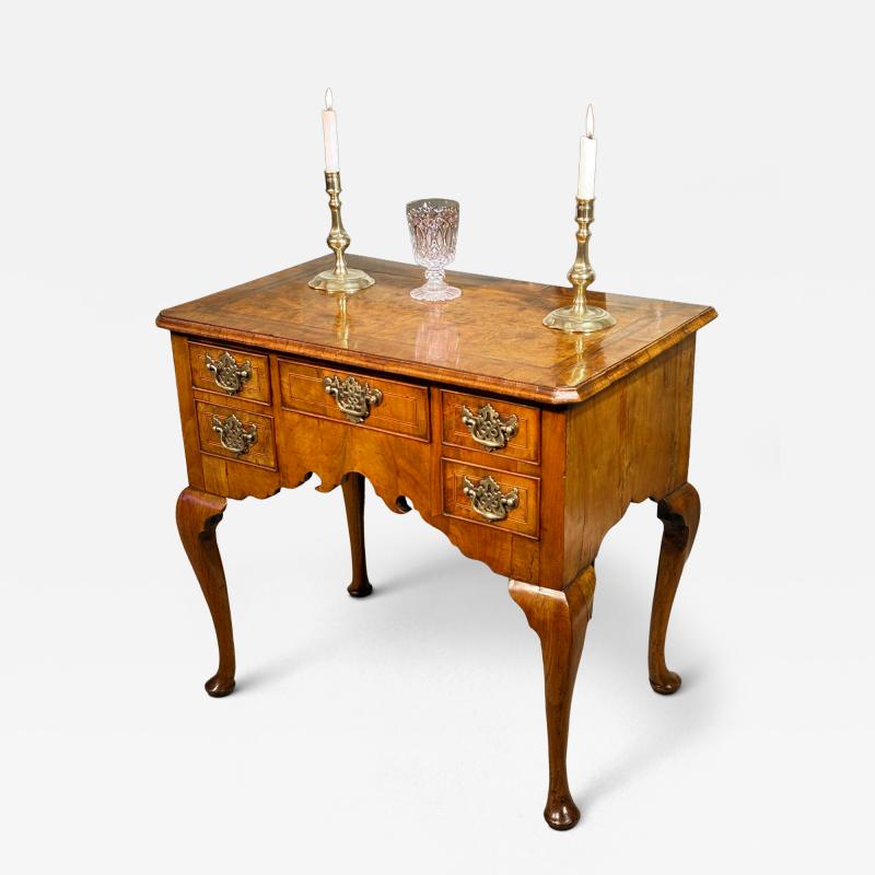 George II Burr Walnut Lowboy