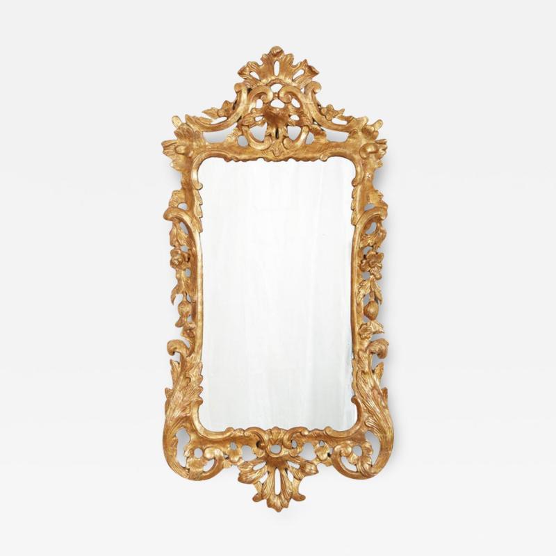 George II Carved and Gilt Rococo Mirror