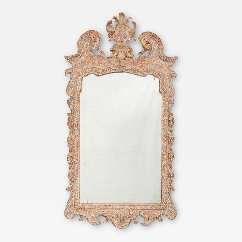 George II Gesso Carved Gilt Mirror